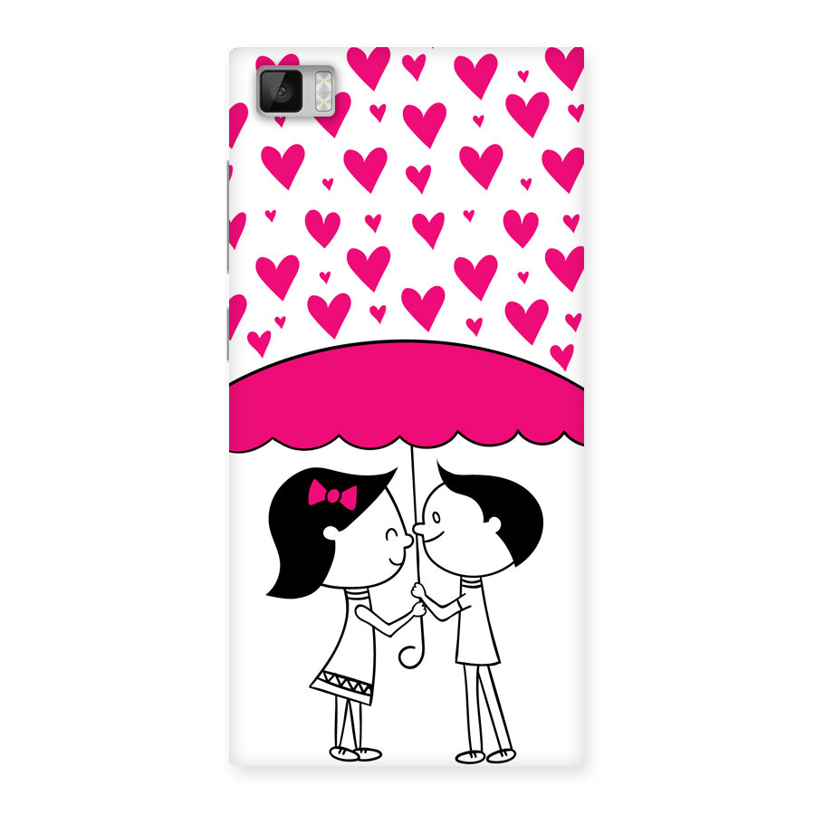 Romantic Couples with Hearts Back Case for Xiaomi Mi3