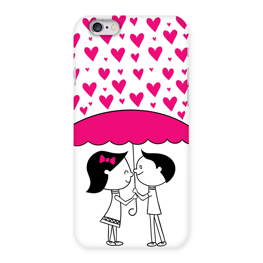 Romantic Couples with Hearts Back Case for iPhone 6 6S