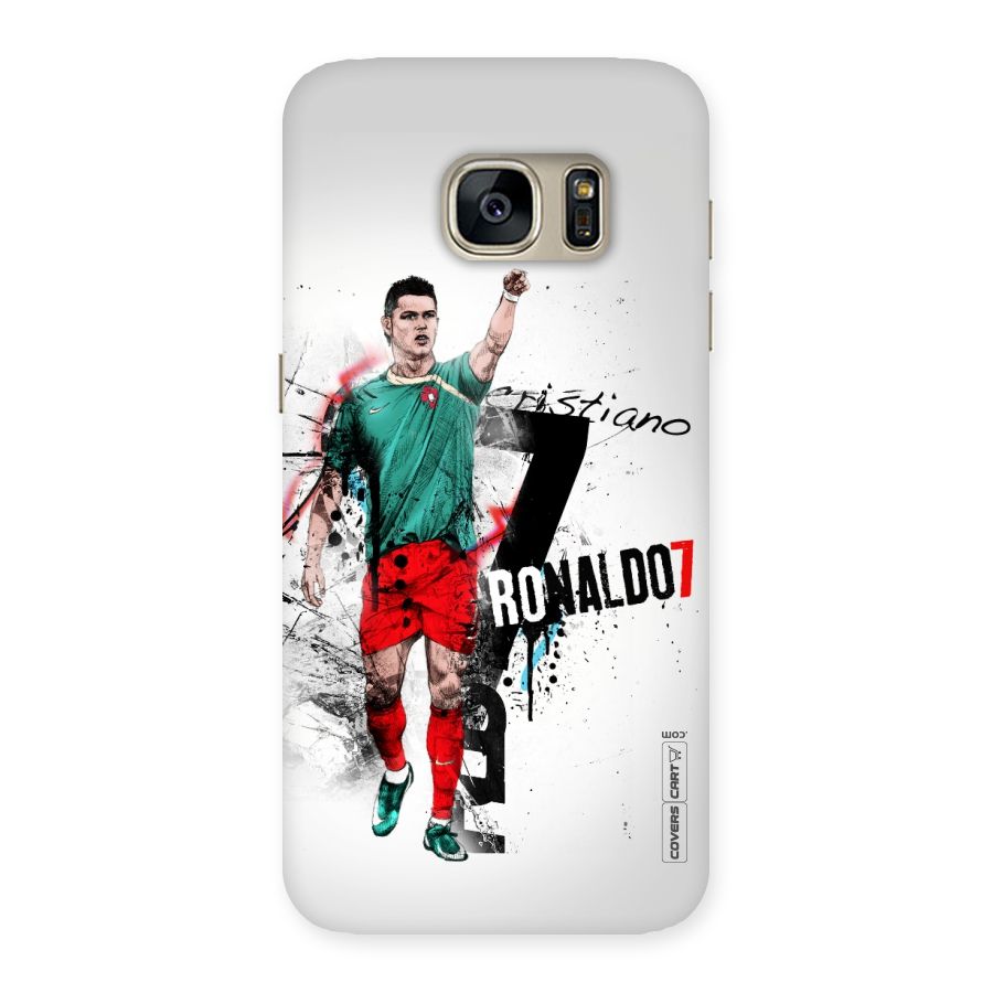 Ronaldo In Portugal Jersey Back Case for Galaxy S7
