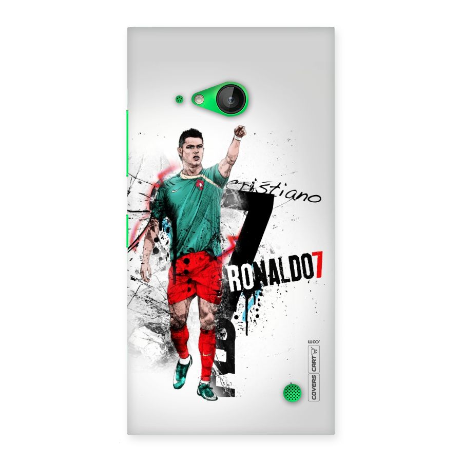 Ronaldo In Portugal Jersey Back Case for Lumia 730