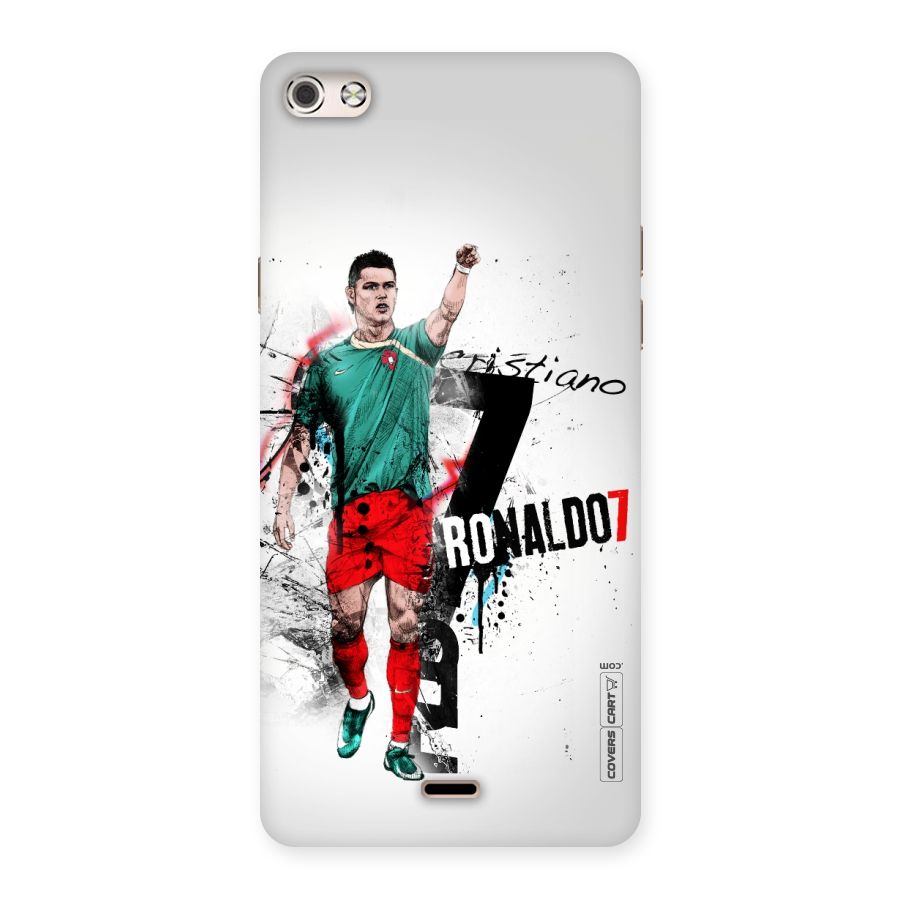 Ronaldo In Portugal Jersey Back Case for Micromax Canvas Silver 5