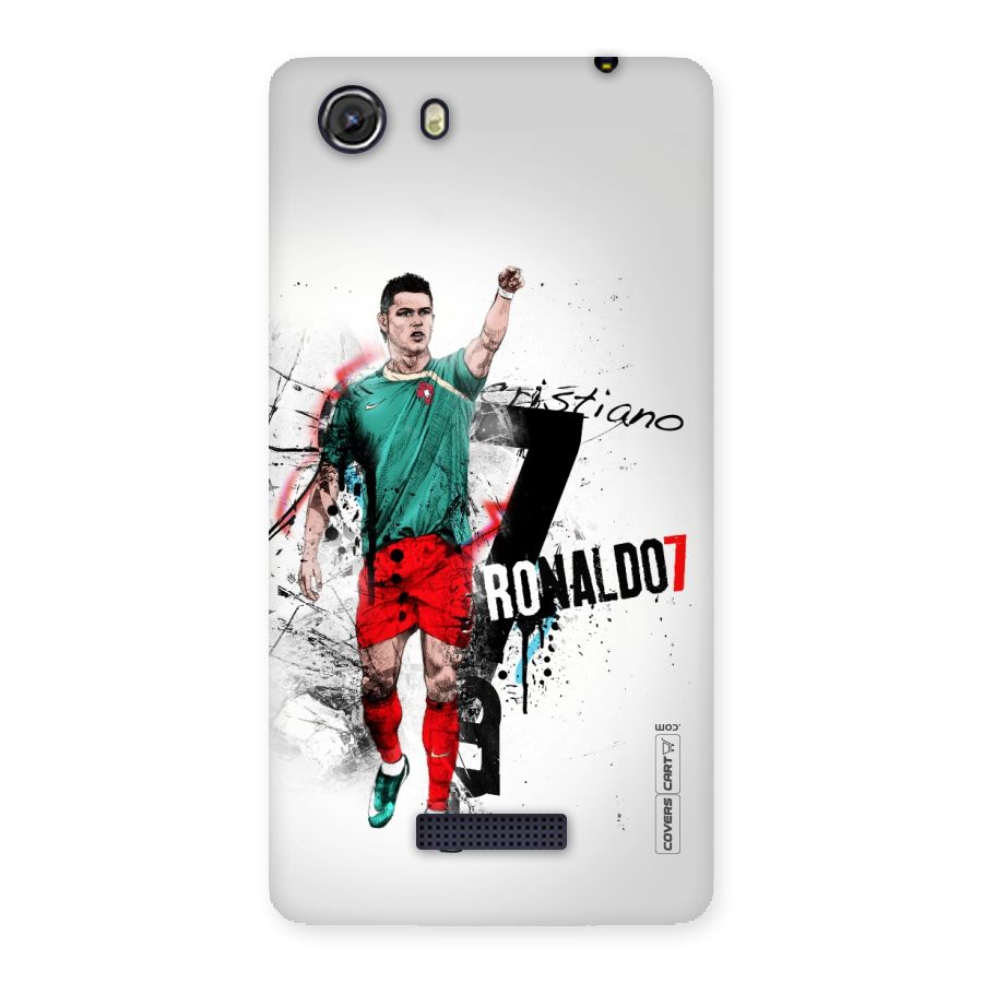 Ronaldo In Portugal Jersey Back Case for Micromax Unite 3