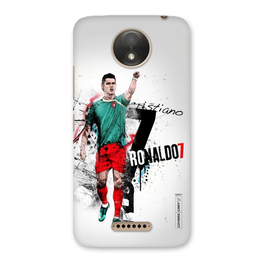 Ronaldo In Portugal Jersey Back Case for Moto C Plus