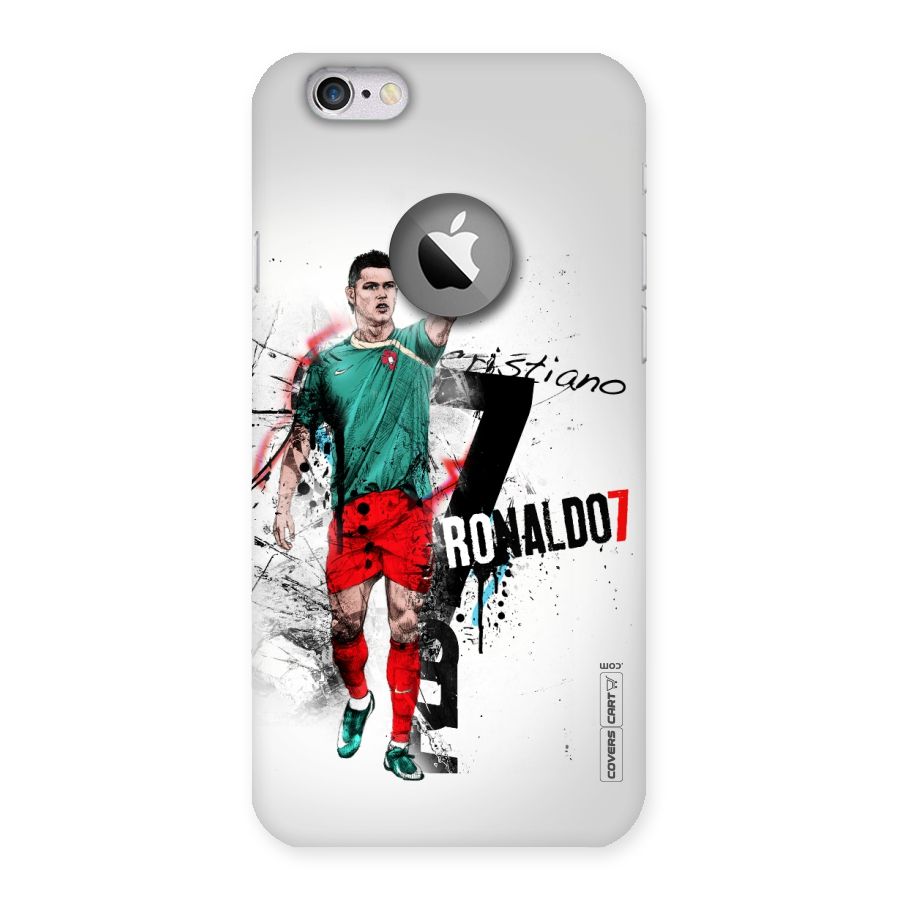 Ronaldo In Portugal Jersey Back Case for iPhone 6 Logo Cut