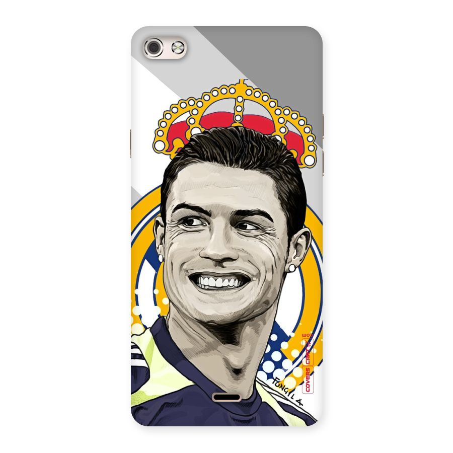 Ronaldo Madrid King Back Case for Micromax Canvas Silver 5