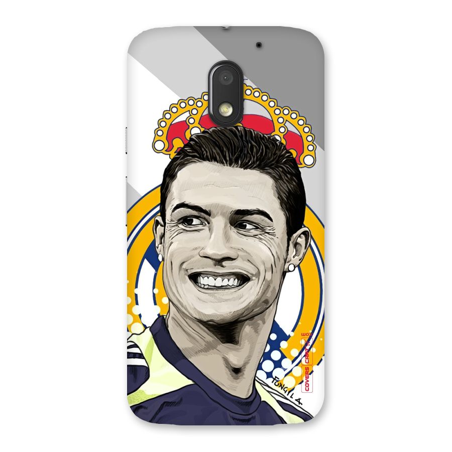 Ronaldo Madrid King Back Case for Moto E3 Power