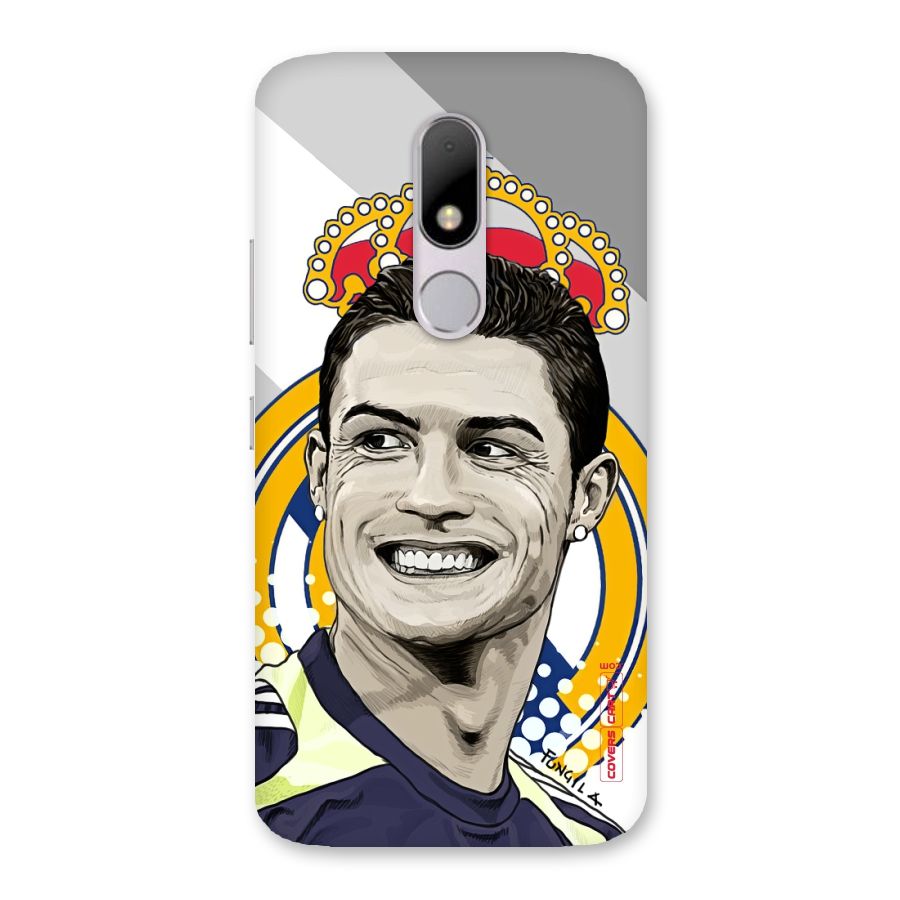 Ronaldo Madrid King Back Case for Moto M