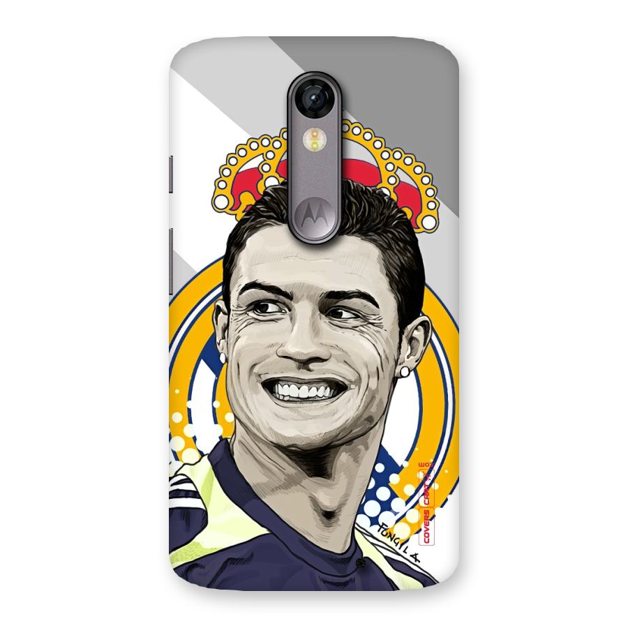 Ronaldo Madrid King Back Case for Moto X Force