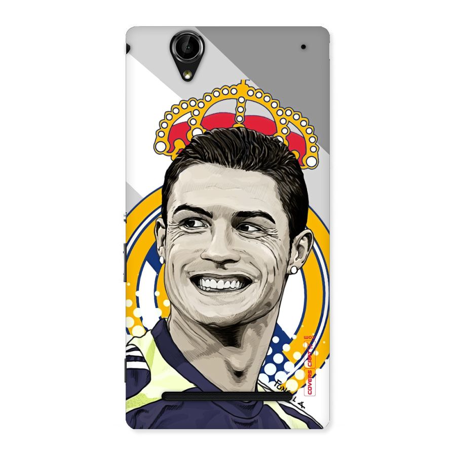 Ronaldo Madrid King Back Case for Sony Xperia T2