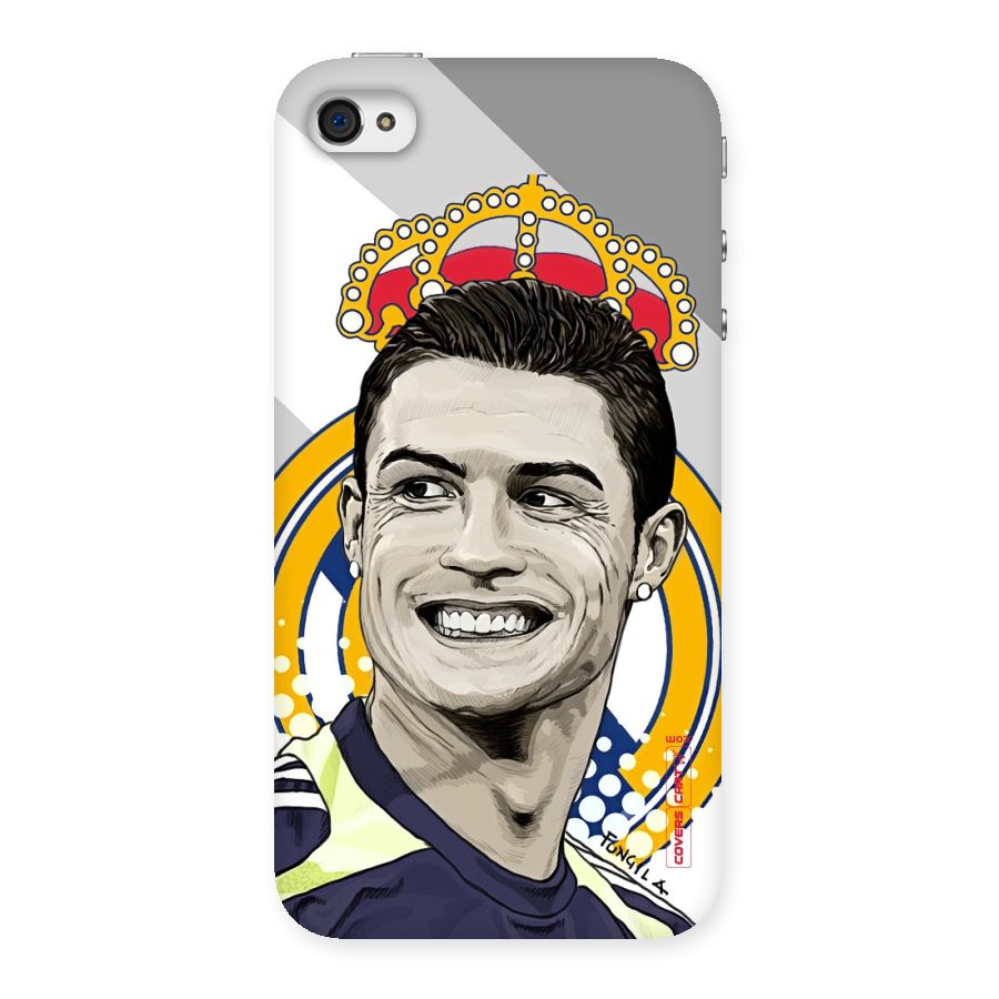Ronaldo Madrid King Back Case for iPhone 4 4s