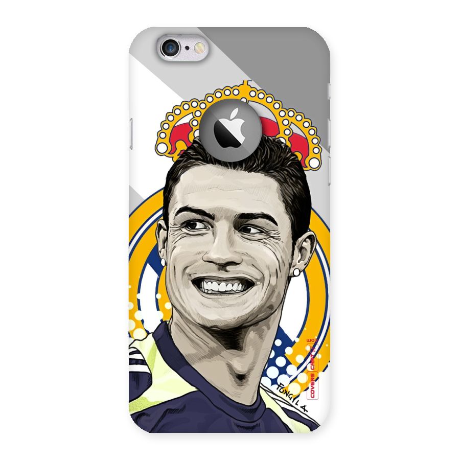 Ronaldo Madrid King Back Case for iPhone 6 Logo Cut