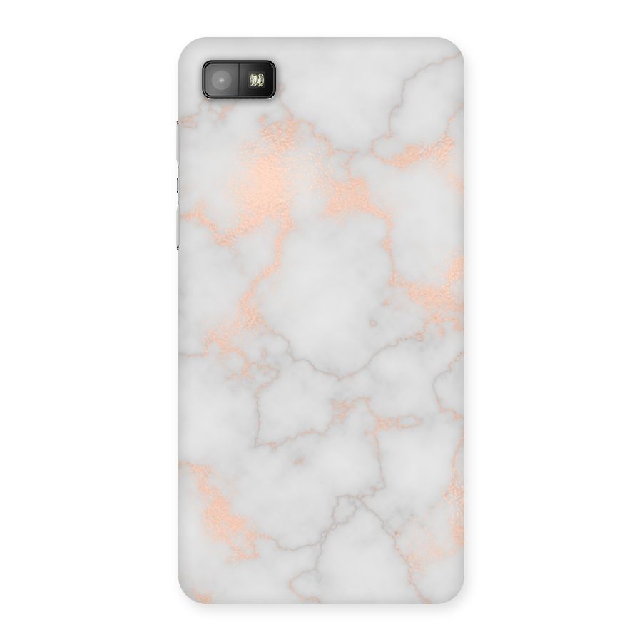 RoseGold Marble Back Case for Blackberry Z10