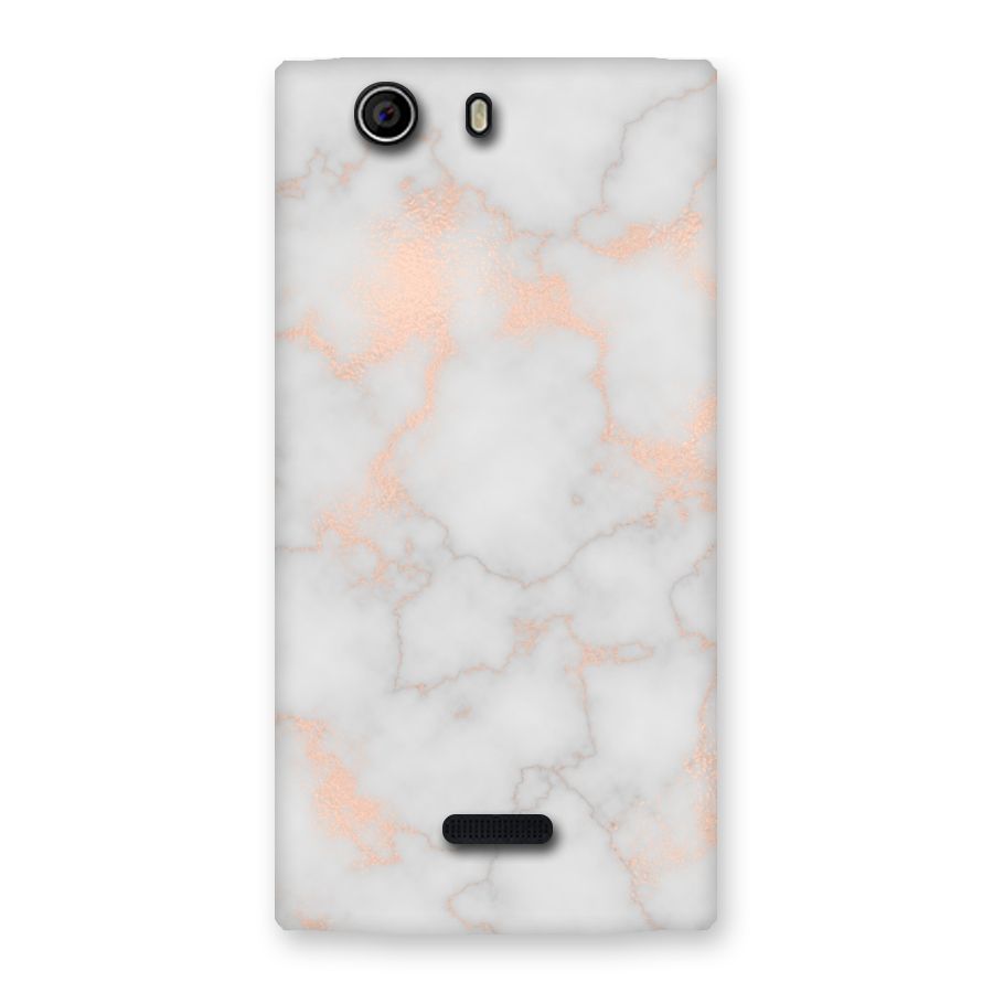 RoseGold Marble Back Case for Canvas Nitro 2 E311