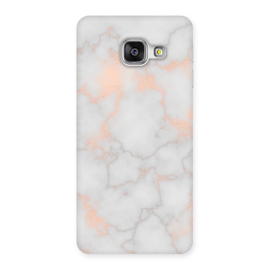 RoseGold Marble Back Case for Galaxy A3 2016