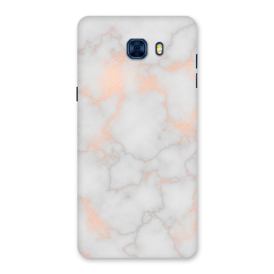 RoseGold Marble Back Case for Galaxy C7 Pro