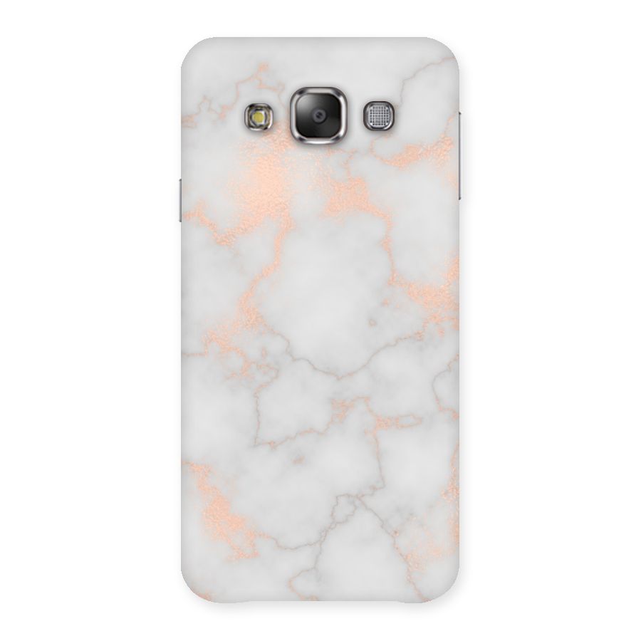 RoseGold Marble Back Case for Galaxy E7