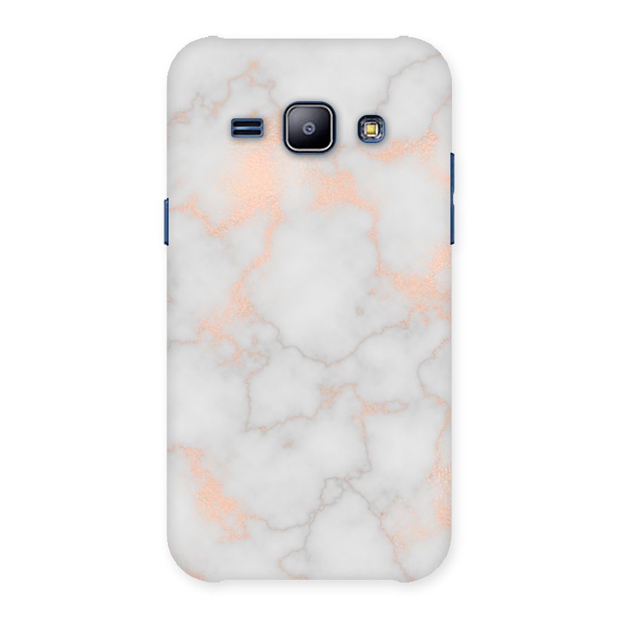 RoseGold Marble Back Case for Galaxy J1