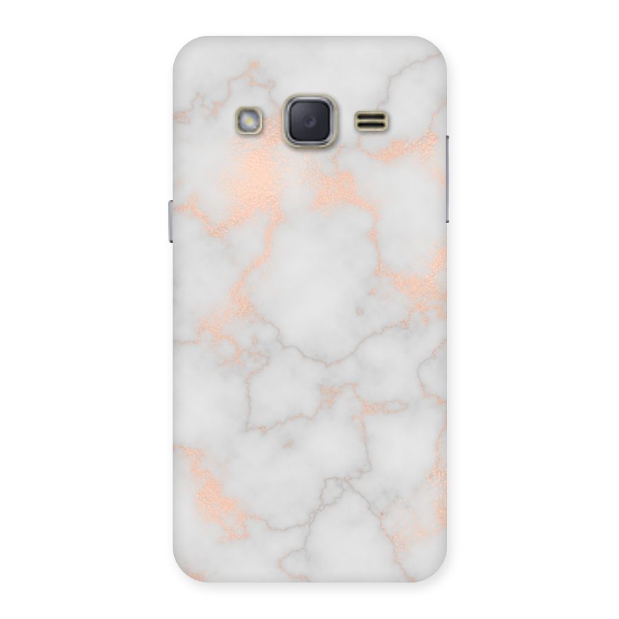 RoseGold Marble Back Case for Galaxy J2