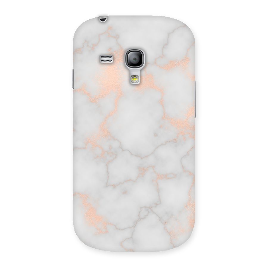 RoseGold Marble Back Case for Galaxy S3 Mini