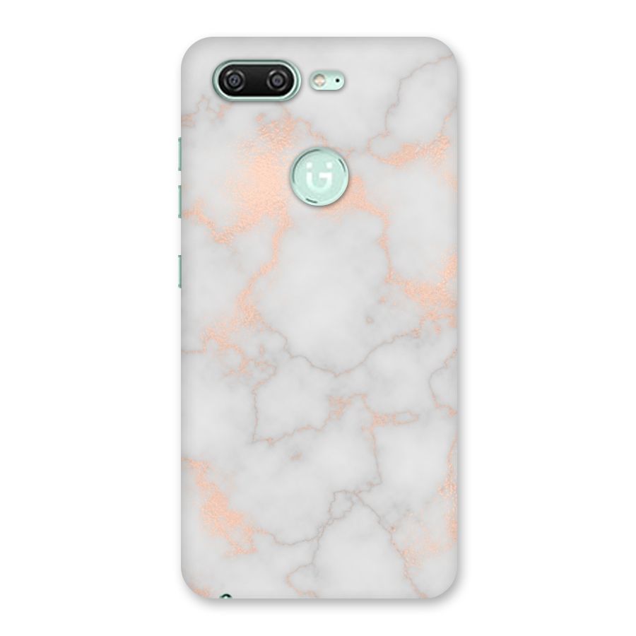 RoseGold Marble Back Case for Gionee S10