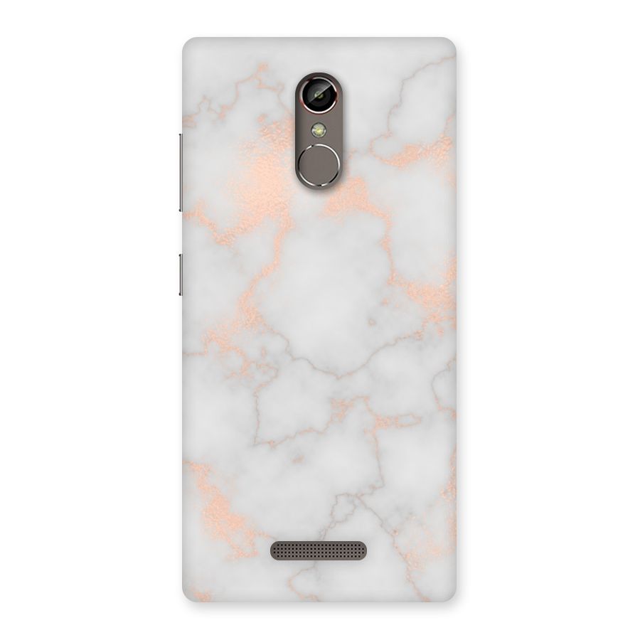 RoseGold Marble Back Case for Gionee S6s