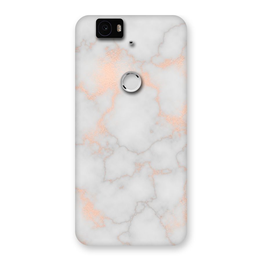 RoseGold Marble Back Case for Google Nexus-6P