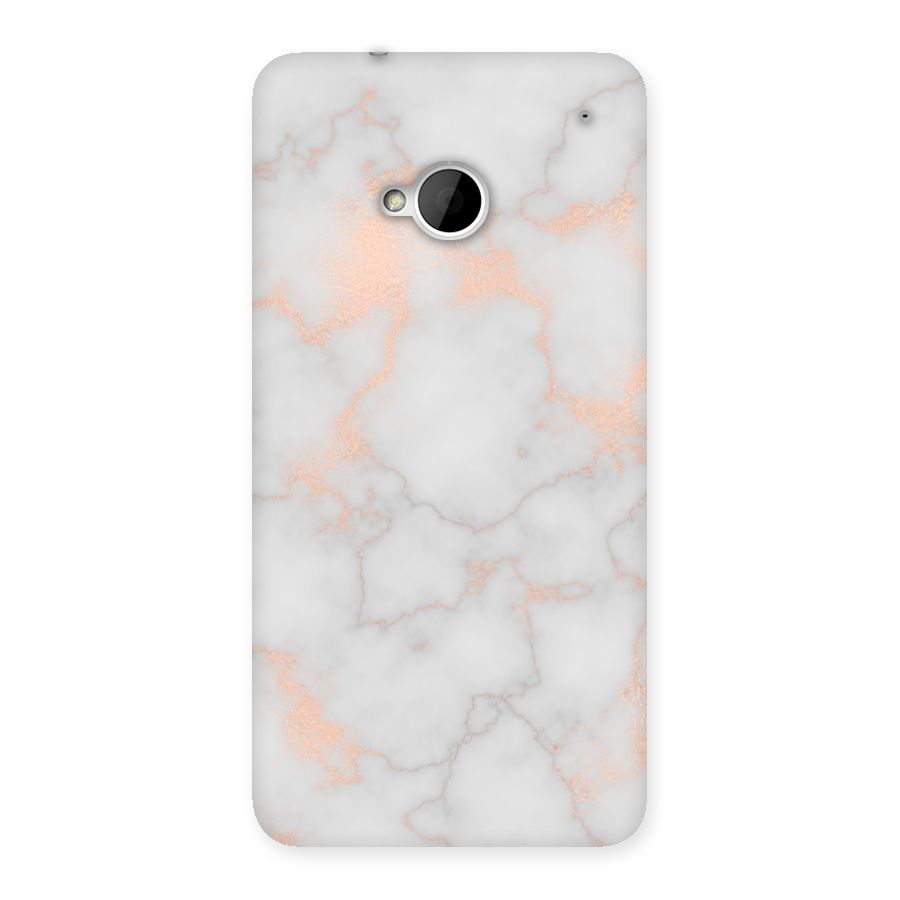 RoseGold Marble Back Case for HTC One M7