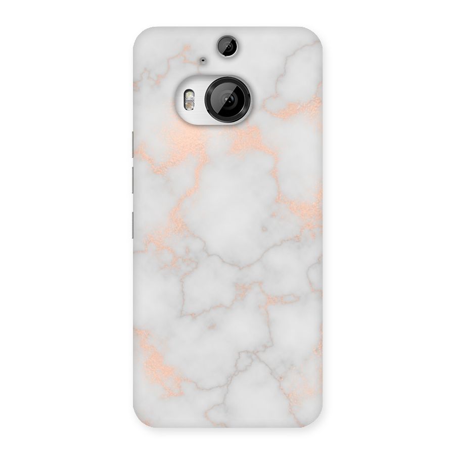 RoseGold Marble Back Case for HTC One M9 Plus