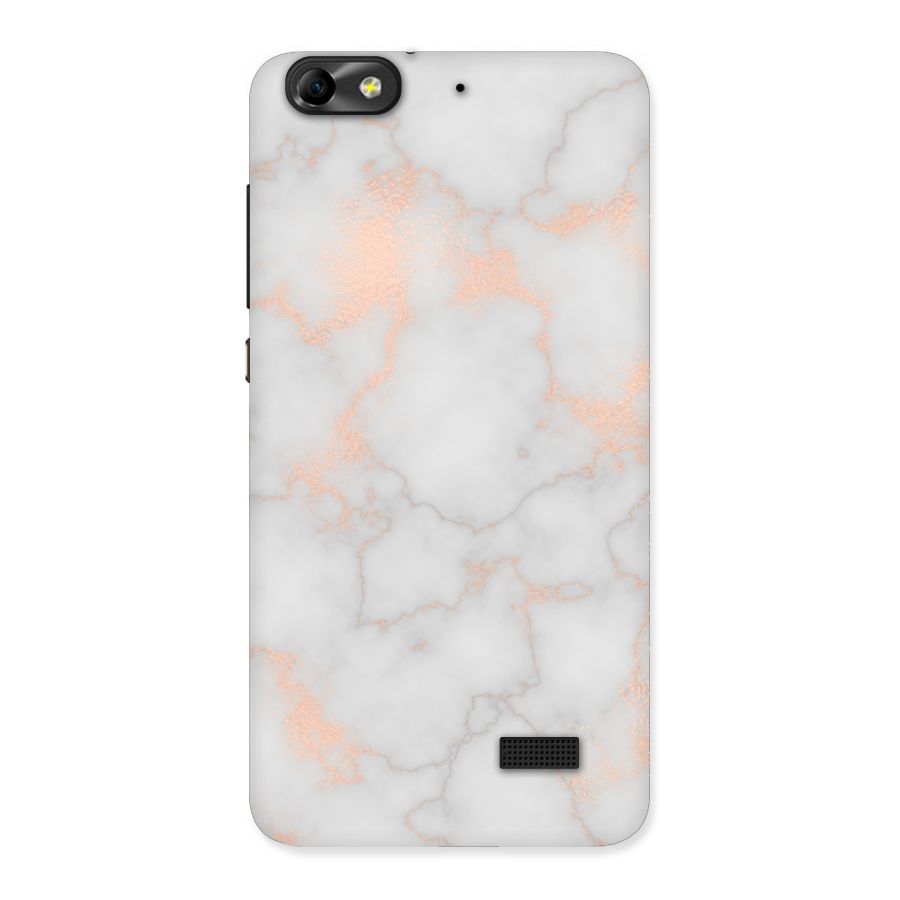 RoseGold Marble Back Case for Honor 4C