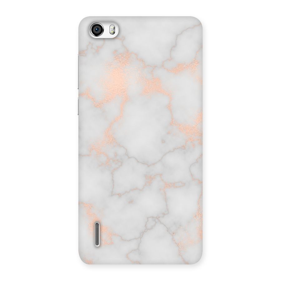 RoseGold Marble Back Case for Honor 6