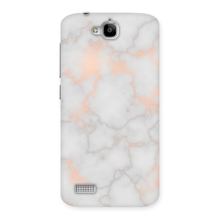 RoseGold Marble Back Case for Honor Holly