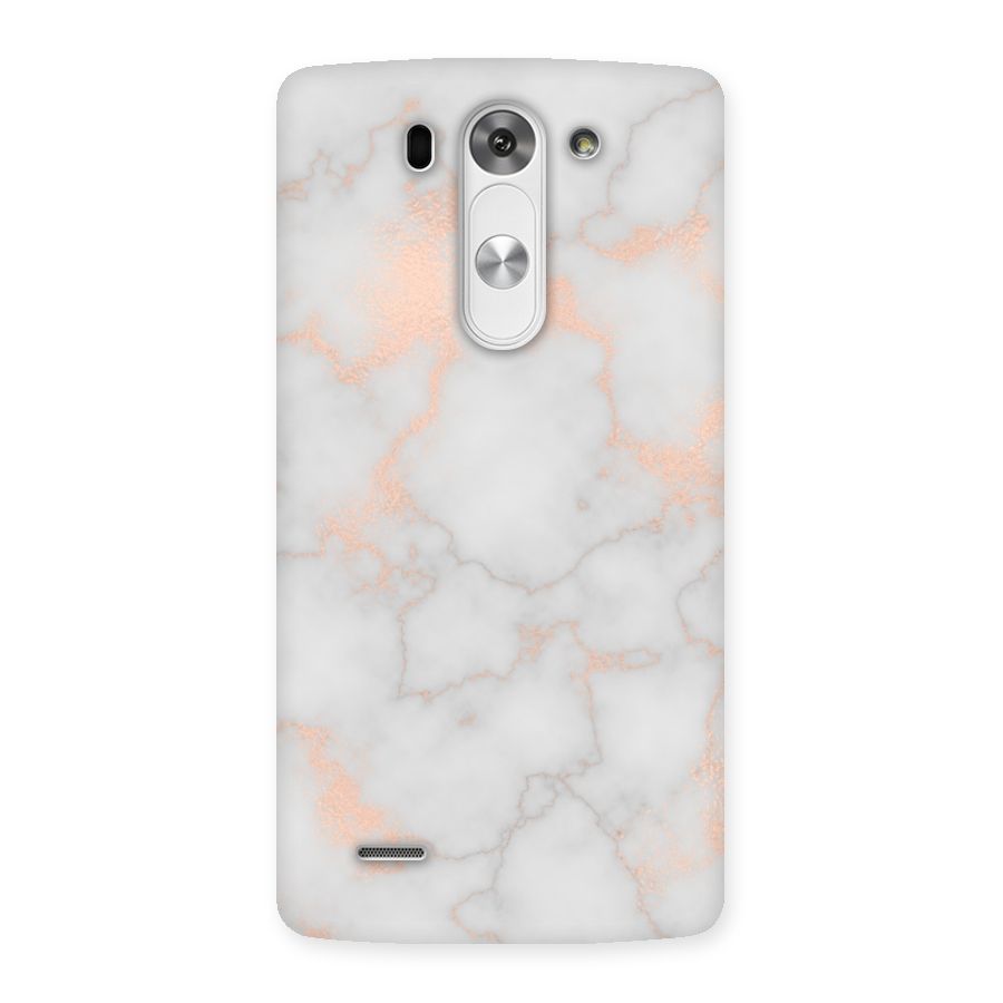 RoseGold Marble Back Case for LG G3 Mini