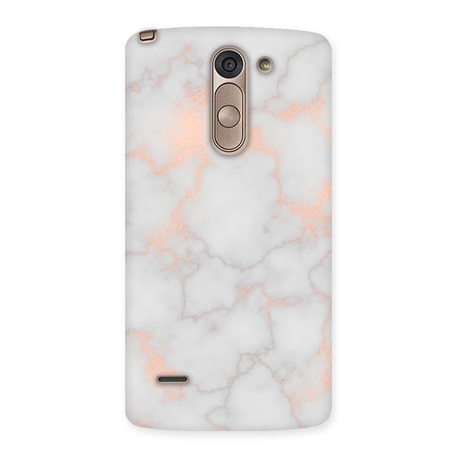 RoseGold Marble Back Case for LG G3 Stylus