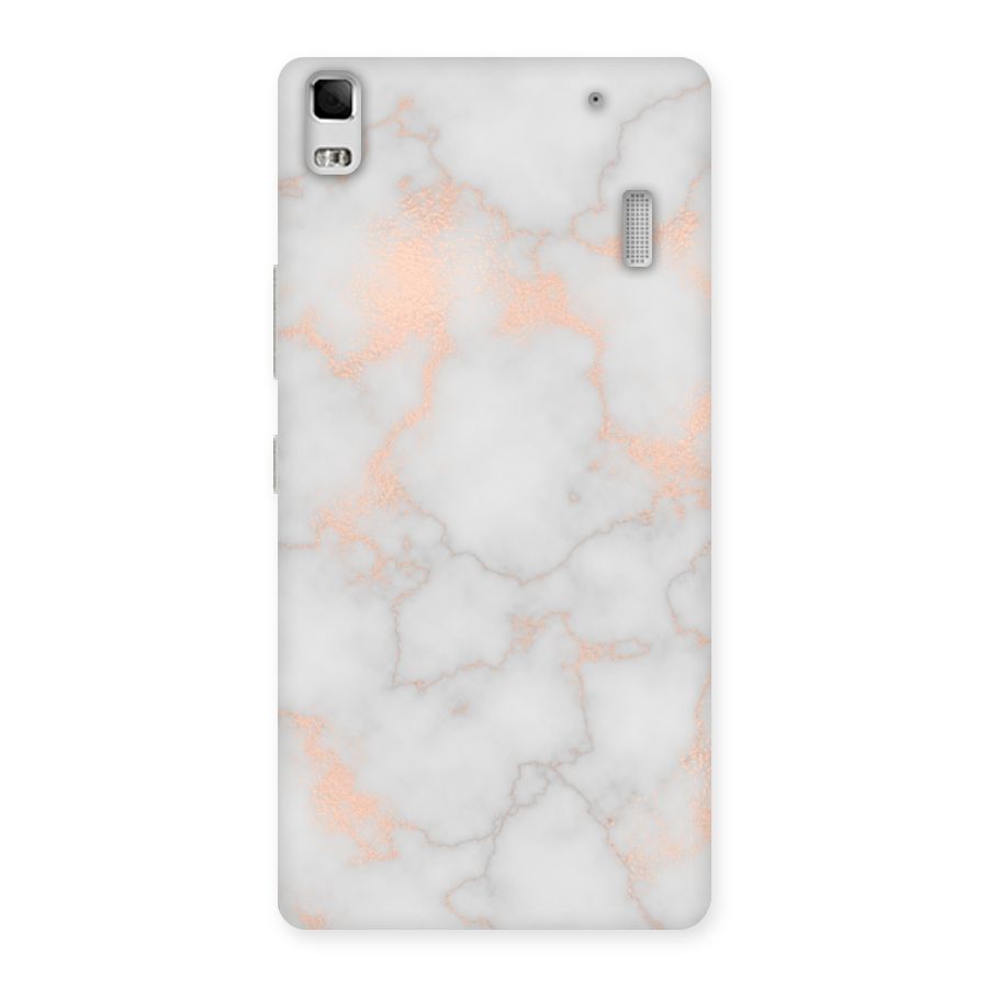 RoseGold Marble Back Case for Lenovo K3 Note