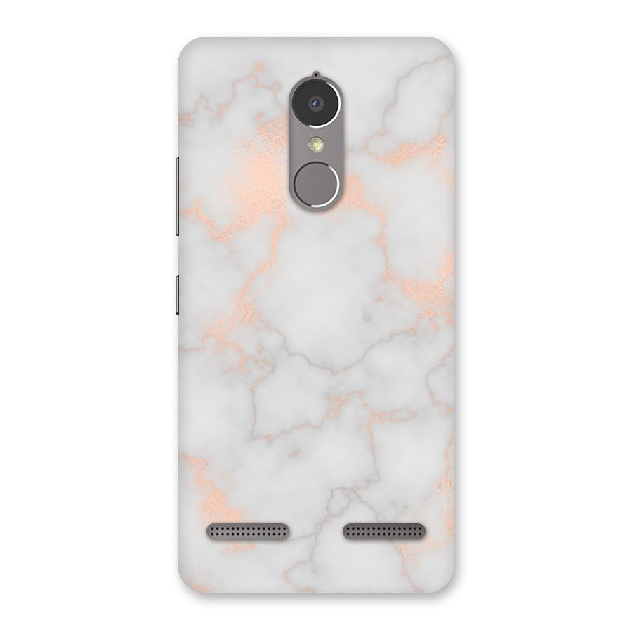 RoseGold Marble Back Case for Lenovo K6