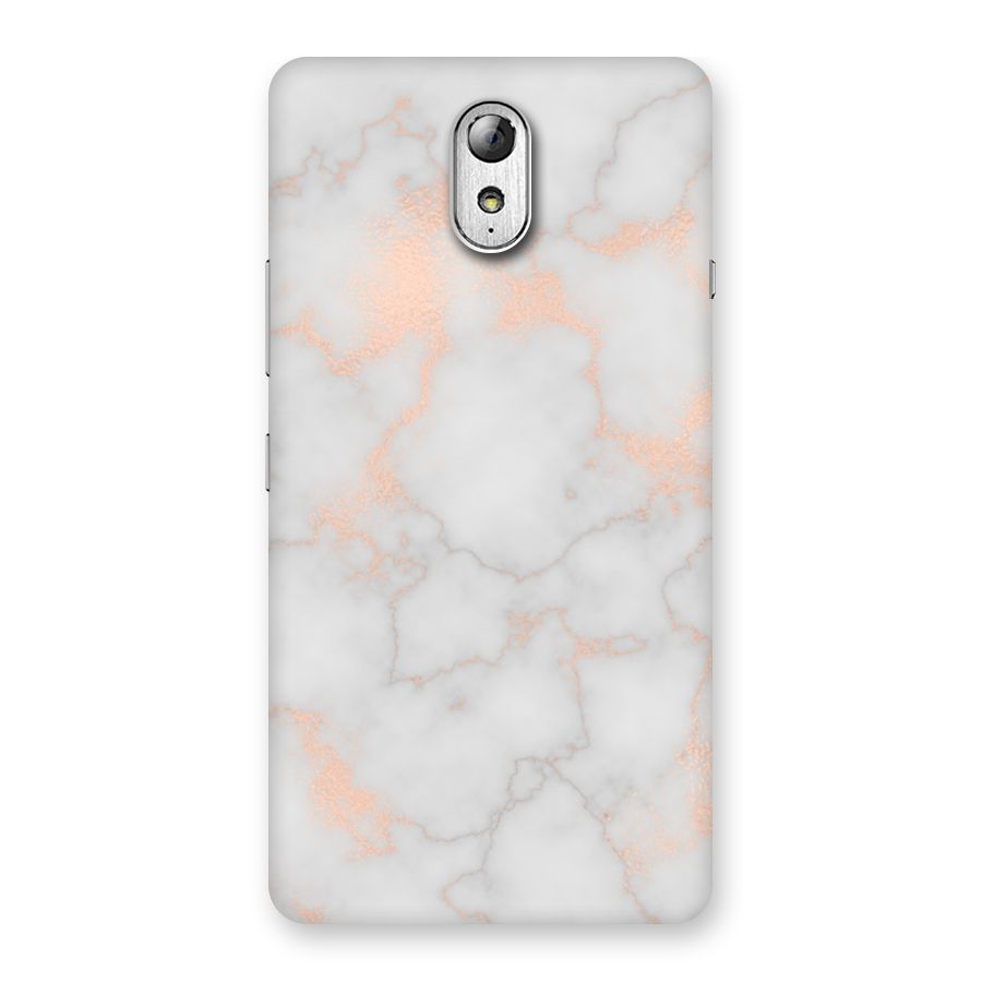 RoseGold Marble Back Case for Lenovo Vibe P1M