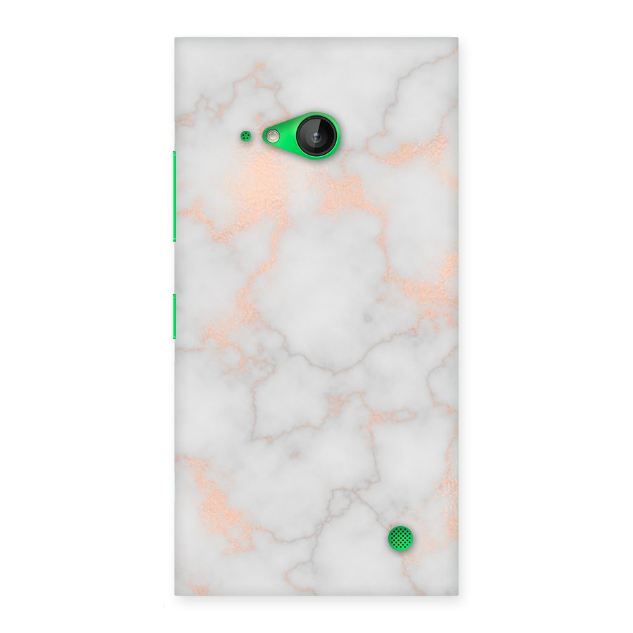 RoseGold Marble Back Case for Lumia 730
