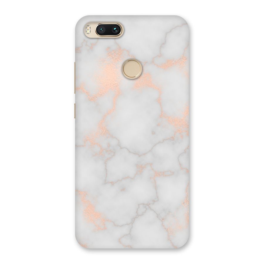 RoseGold Marble Back Case for Mi A1