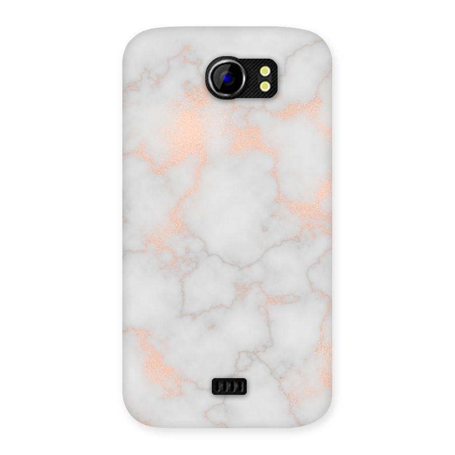 RoseGold Marble Back Case for Micromax Canvas 2 A110