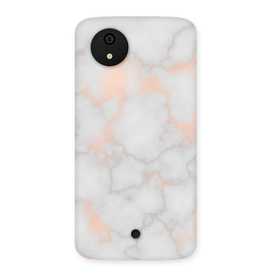 RoseGold Marble Back Case for Micromax Canvas A1