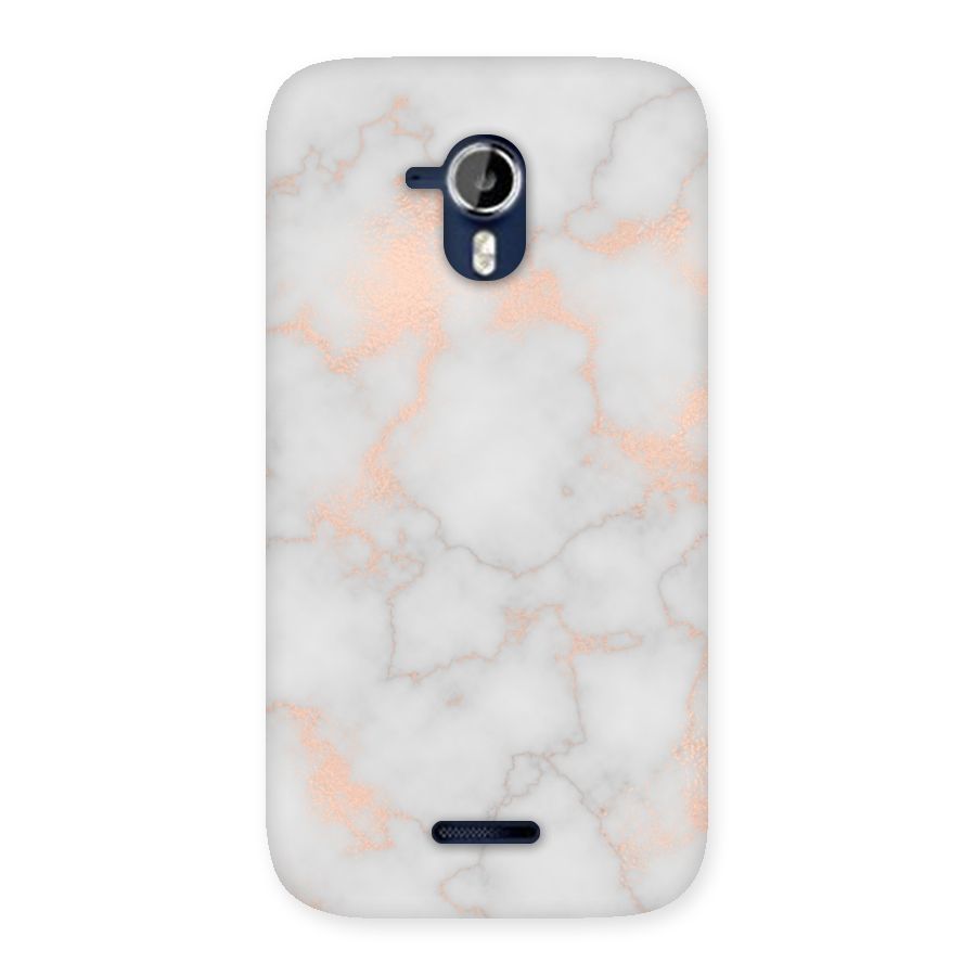 RoseGold Marble Back Case for Micromax Canvas Magnus A117