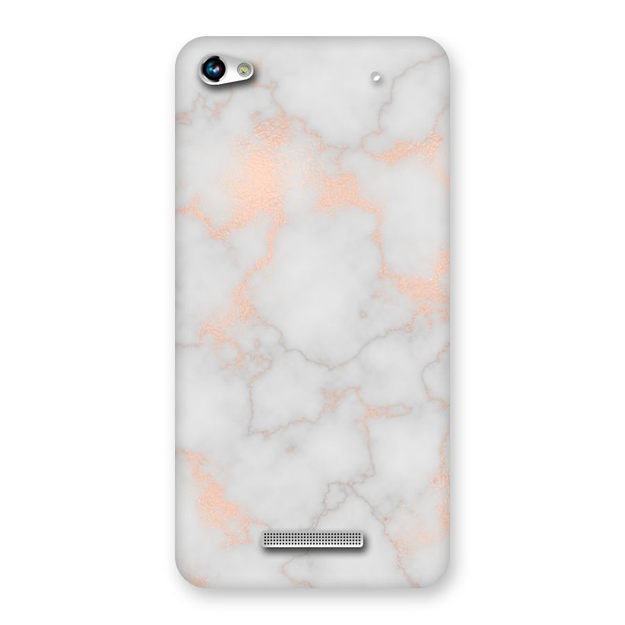 RoseGold Marble Back Case for Micromax Hue 2