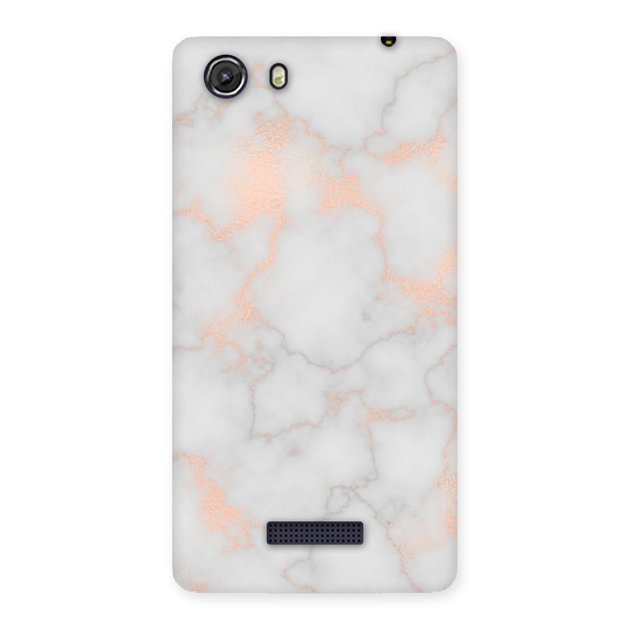RoseGold Marble Back Case for Micromax Unite 3
