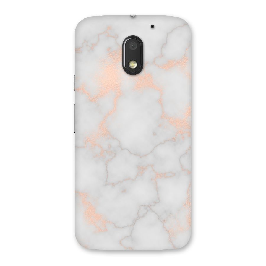 RoseGold Marble Back Case for Moto E3 Power