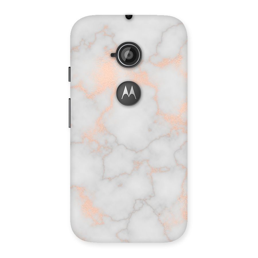 RoseGold Marble Back Case for Moto E 2nd Gen