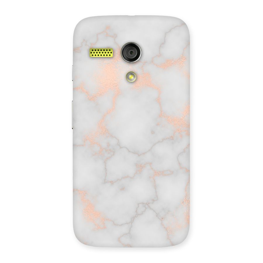 RoseGold Marble Back Case for Moto G