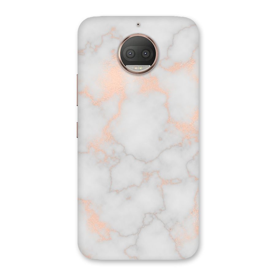 RoseGold Marble Back Case for Moto G5s Plus