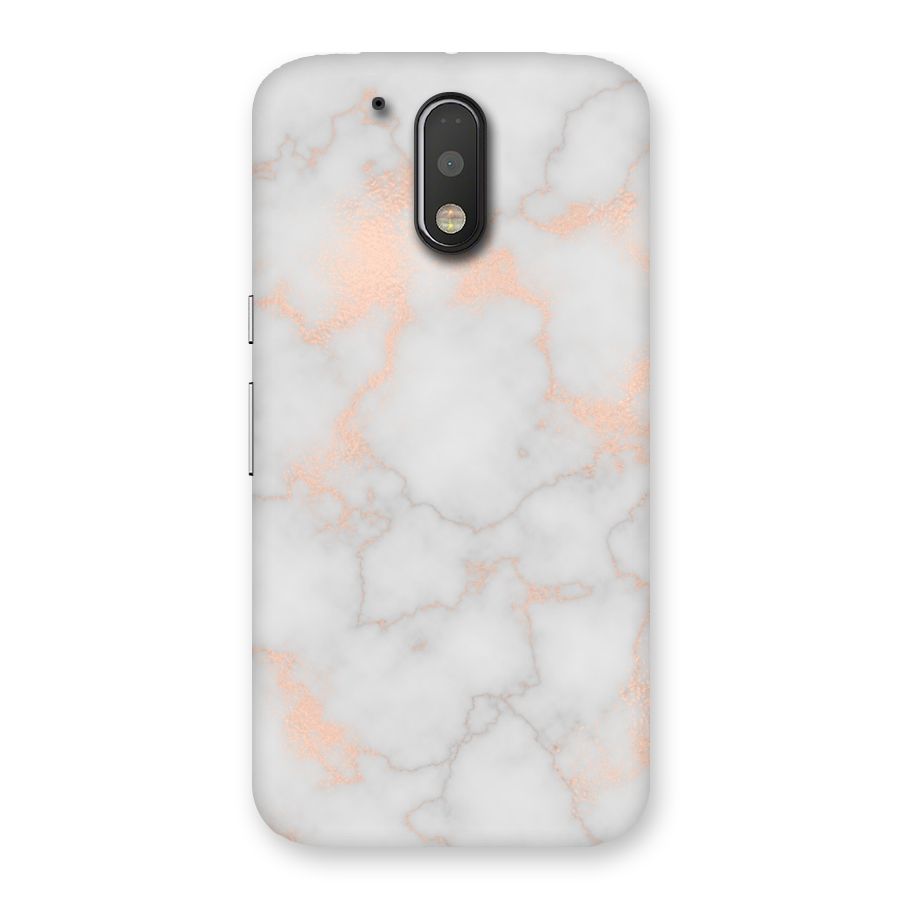 RoseGold Marble Back Case for Motorola Moto G4