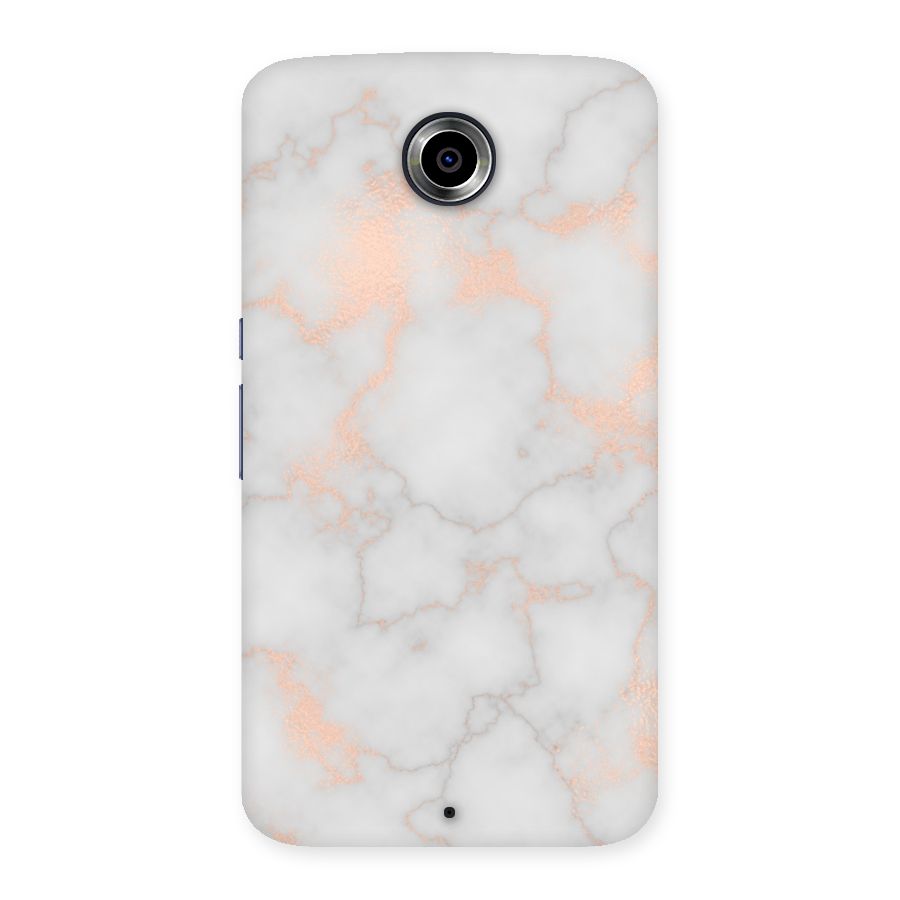 RoseGold Marble Back Case for Nexsus 6