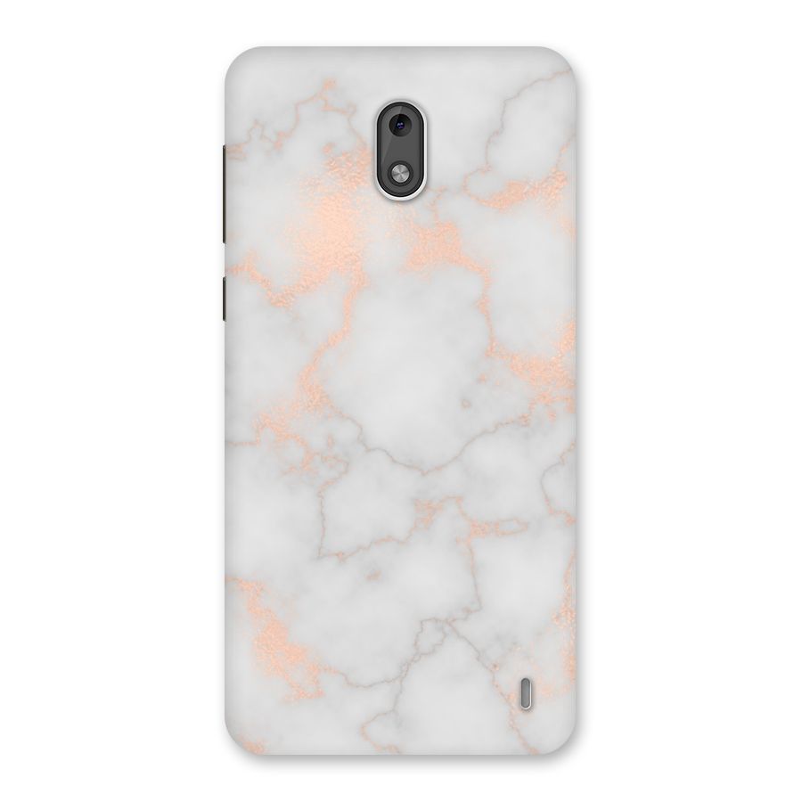 RoseGold Marble Back Case for Nokia 2